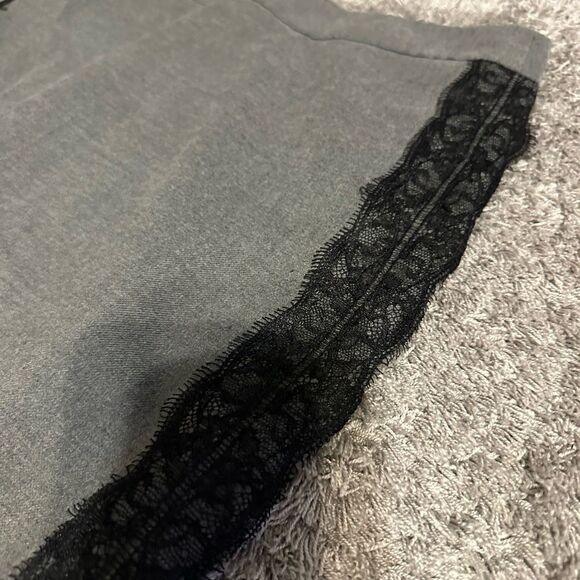 The Loft Grey with Black Pencil Skirt. Size 2. NWT - Picture 3 of 11